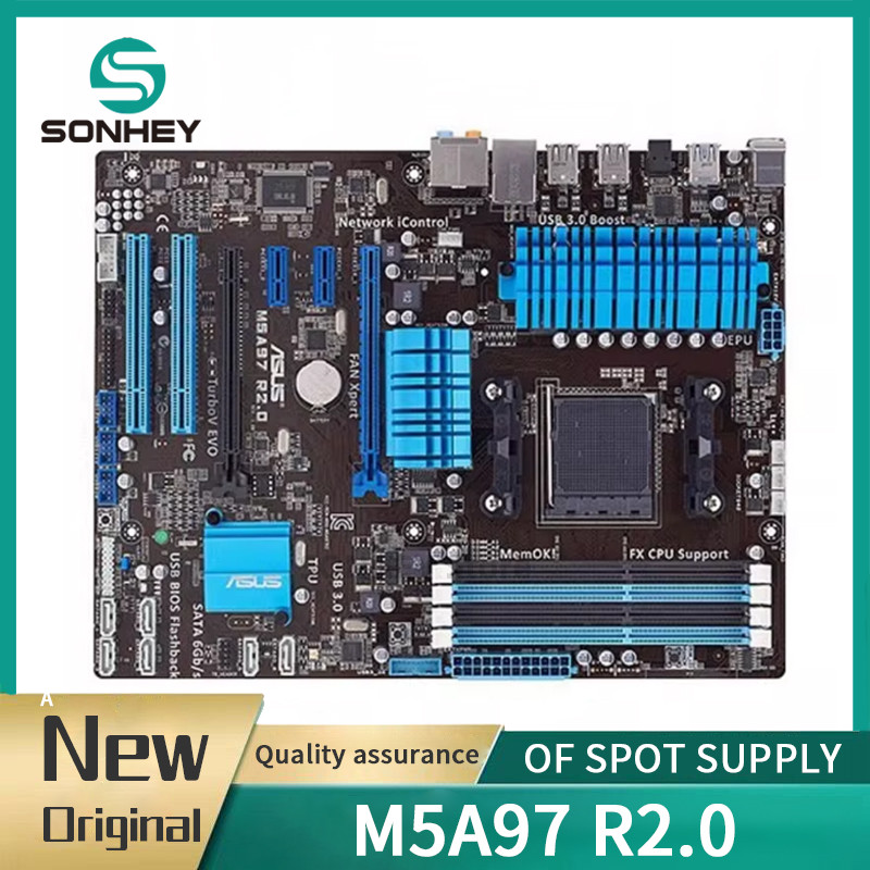 100% tested M5A97 R2.0 original Socket AM3+ DDR3 USB2.0 USB3.0 32GB 970 desktop