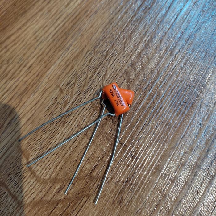 Capacitor Orange Drop Vintage Tone 0,047 Uf #Gratisongkir