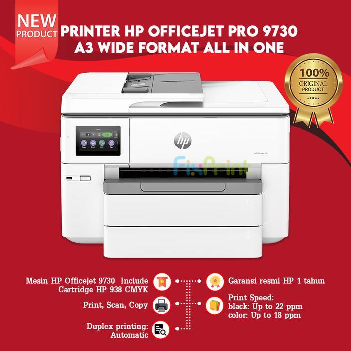 Printer HP OfficeJet 7720 A3 Wide Format Print Scan Copy Fax Garansi