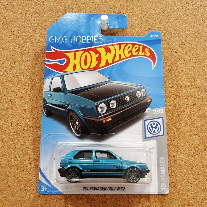 VW Volkswagen Golf MK2 Hijau Hotwheels Hot Wheels Diecast Mobil