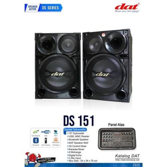 SPEAKER ACTIVE PASSIVE SPIKER AKTIF PASIF DAT DS 151 DS151 SUBWOOFER