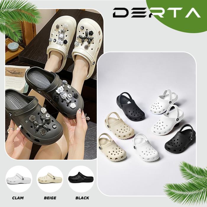 Bata Kids - Sandal Wanita Wedges Baim - Selop Import Dekor Kodok Jibbitz Anti Slip Nyaman Size 36-40