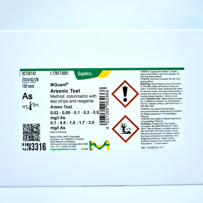 SMart ArsenicMERCK1.17917.0001Test Kit100 Tests Premium