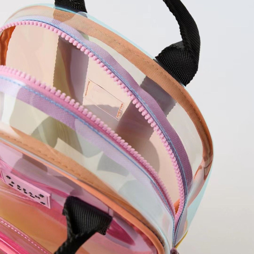 Cute Pink Kids Backpack for Girls transparent Waterproof Toddler Backpack for Girls Bags Kids School