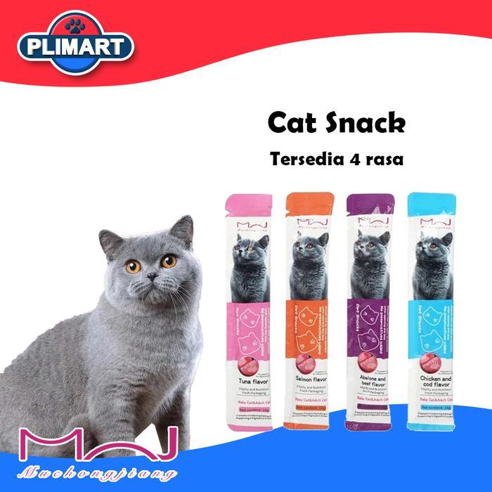 Bixia Cat Snack 16g*100 Tersedia 4 rasa Salmon/Tuna/Chicken/Beef Makanan Basah Kucing Creamy Treats