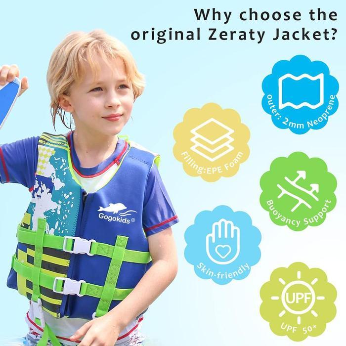 Life Jacket Anak / Pelampung Gogokids Swimming Vest Kids Snorkeling