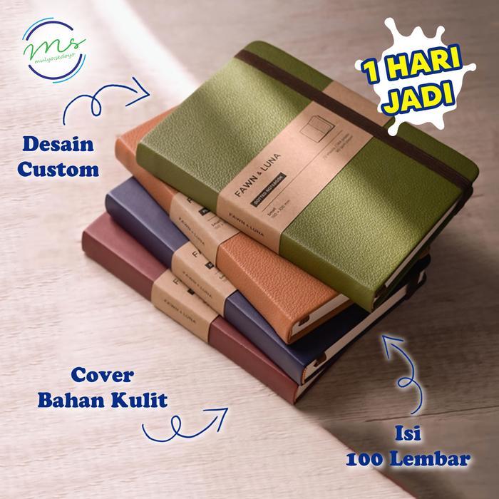 Notebook A5 Buku Agenda Planner Hard Cover Custom Logo Nama - Buku Binder Agenda Custom *