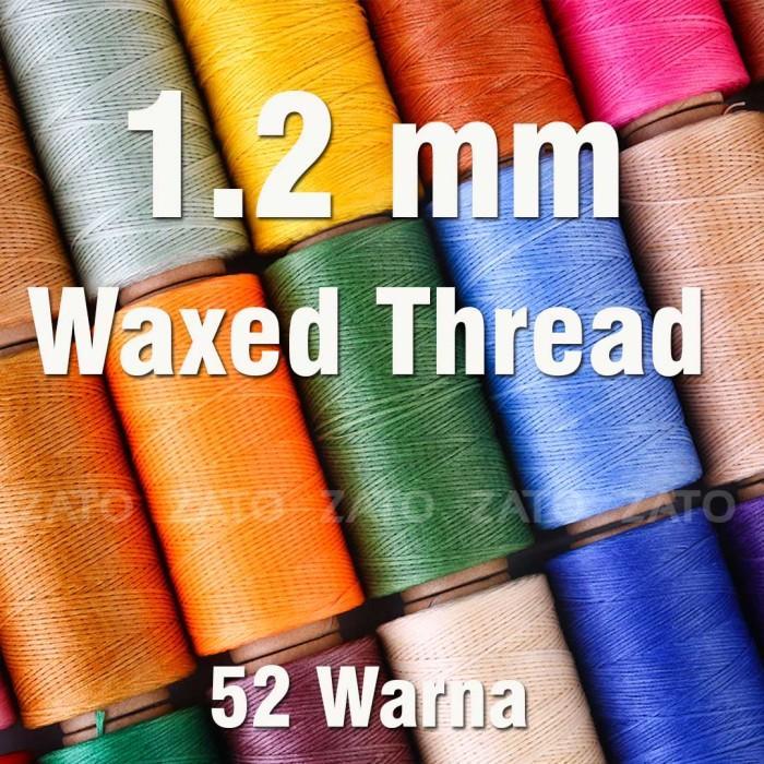 NEW PRODUK 1,2 MM WAXED LEATHER THREAD LINK KE 2 BENANG JAHIT KULIT THANKYOU & HAPPY SHOPPING :)