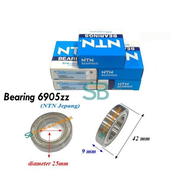 FREE ONGKIR BEARING 6905ZZ NTN JEPANG BEARING INDUSTRI 6905Z BALL BEARING 6905ZZ NTN 6905Z NTN BALL