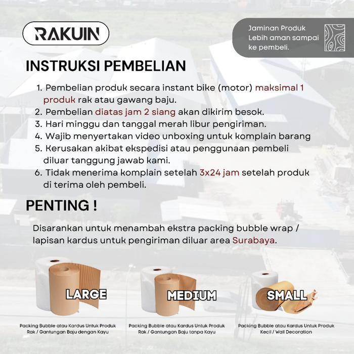 Premium Ram Kawat Ready - Gantungan - Ram Dinding - Ram Display - Rakuin Original
