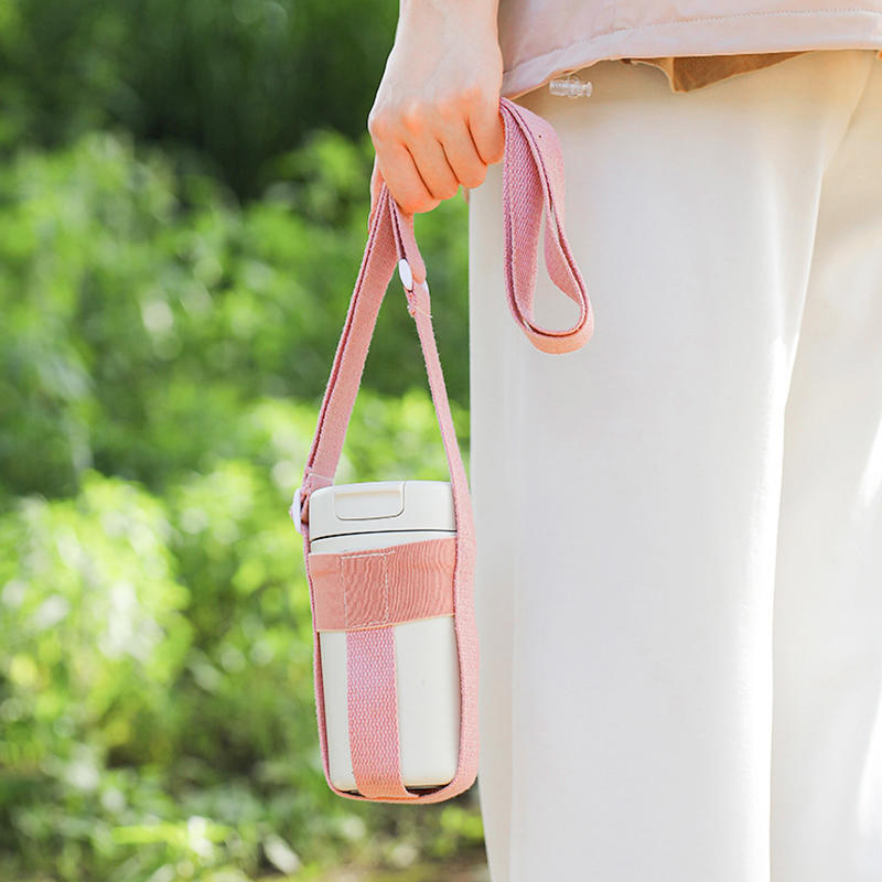 Water Bottle Shoulder Strap Adjustable Water Bottle Holder Carrier Strap, Kettle Carabiner For