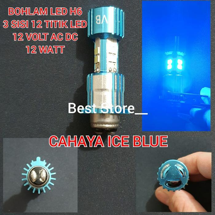 Bohlam Led 3 Sisi 12 Titik Led 12 V Ac Dc 12 Watt
