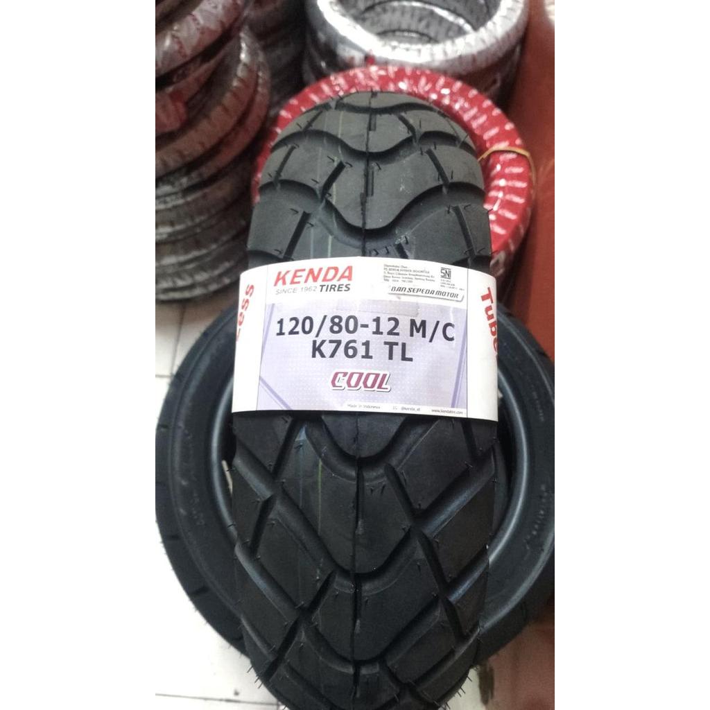 Ban Tubles Motor KENDA K761 120/80 Ring 12