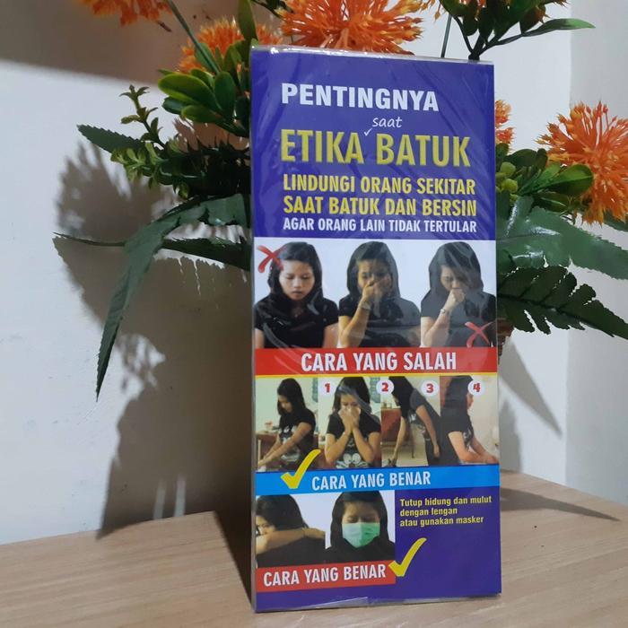 Leaflet / Brosur Etika Etika Batuk dan Cuci Tangan Pakai Sabun