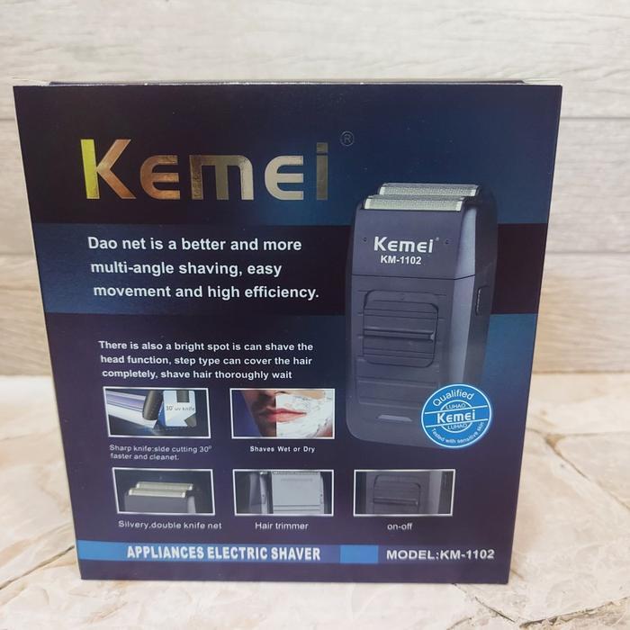 ALAT CUKUR KUMIS JENGGOT KEMEI 1102 ORIGINAL - ALAT CUKUR SHAVER KEMEI