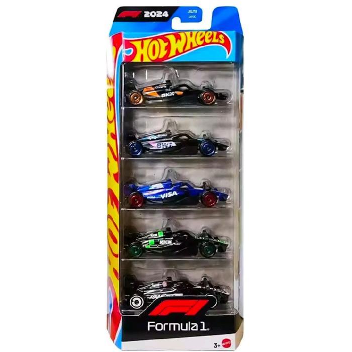 Hot Wheels 5 pack Formula one 2024 - Hot Wheels 5 pack Formula 1 - Hot Wheels 5 pack F1