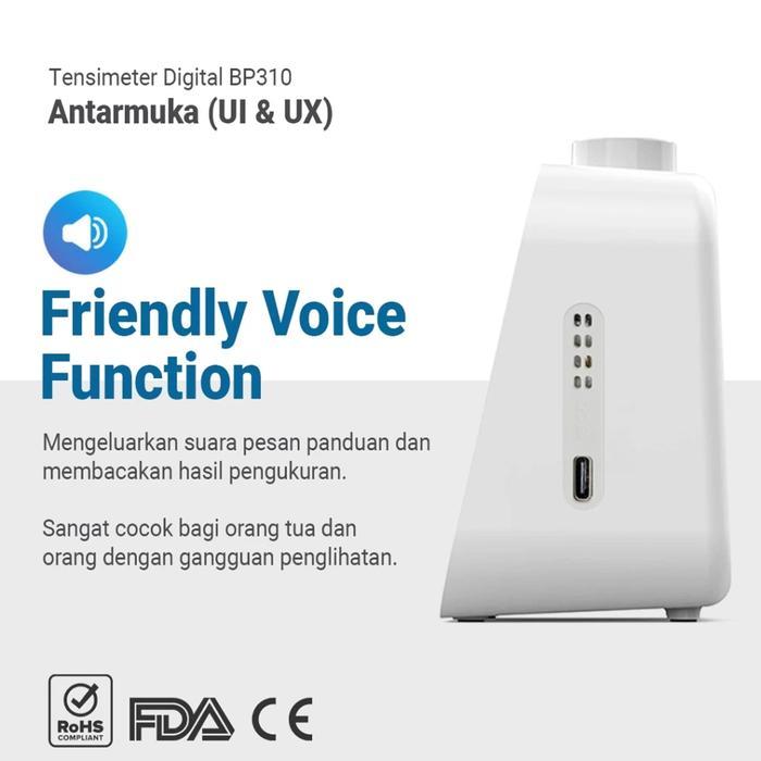 Elvasense Bp310 Blood Pressure Monitor Alat Ukur Tekanan Darah Tensi Digital Tensimeter