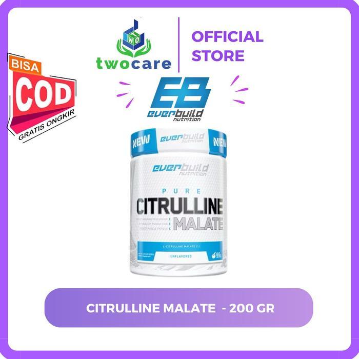 Terlaris Everbuild Nutrition Pure Citrulline Malate 200 Gr Unflavored