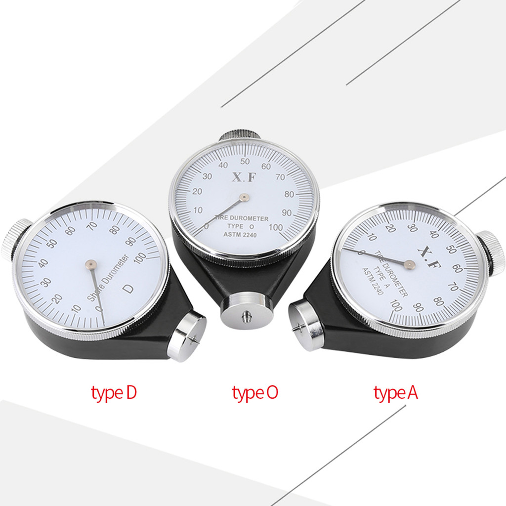 NEW Durometer Meter Shore Type A/O/D Rubber Tire Durometer Hardness Tester Meter 0‑100 Degrees Hardn