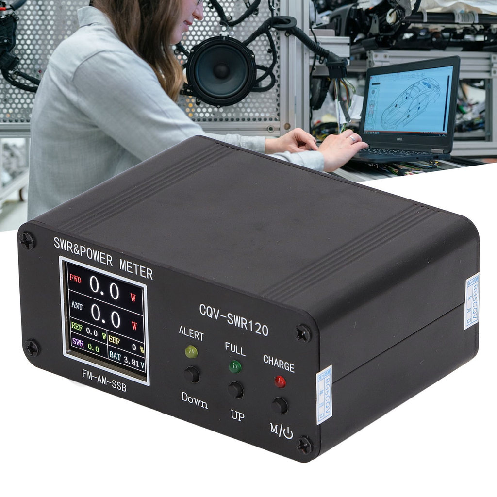 New Digital SWR Meter SWR Power Meter 120W Digital Display Standing  Meter Frequency Tester for FM A