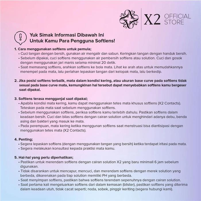 Softlens X2 Sanso Color - Shadow, Diameter 14.5 Mm Base Curve 8.8 Mm Water Content 55% - Soflen