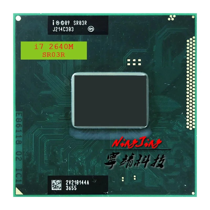 Intel Core i7-2640M i7 2640M SR03R 2.8 GHz Used Dual-Core Quad-Thread CPU 4M 35W Socket G2 /
