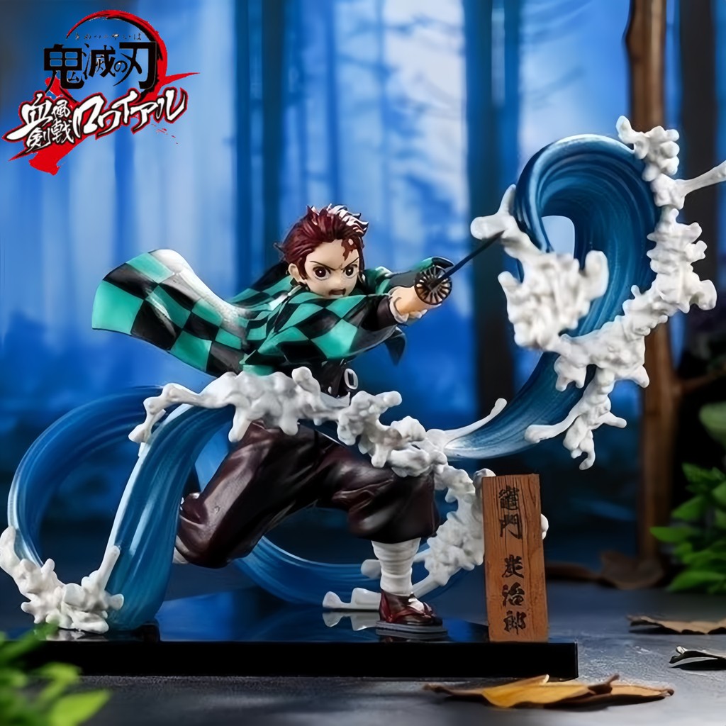 22cm Anime Demon Slayer Figure Kimetsu No Yaiba Tanjiro Kamado Hinokami Kagura Action Figure