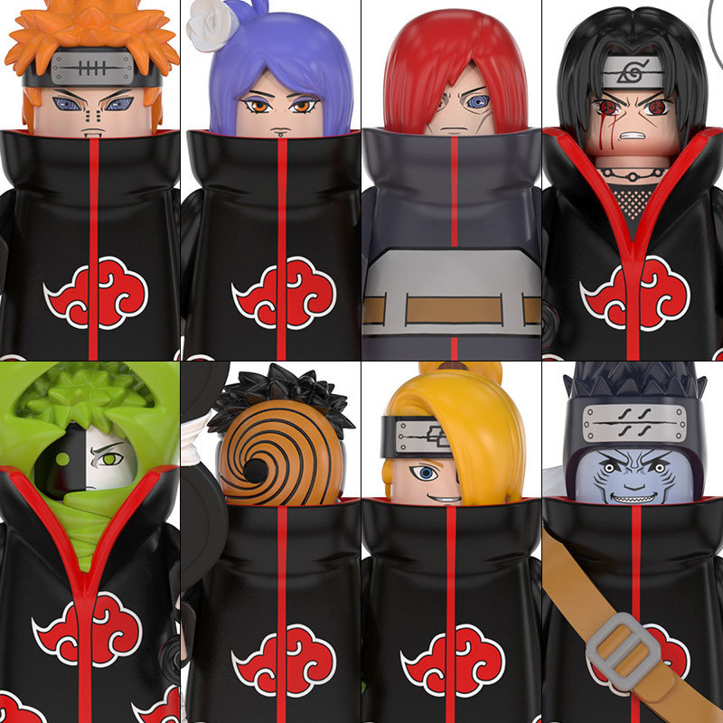 WM6154 Naruto Building Blocks Figure Ootutuki Kaguya Mitsuki Gaara Namikaze Minato Tobirama Action