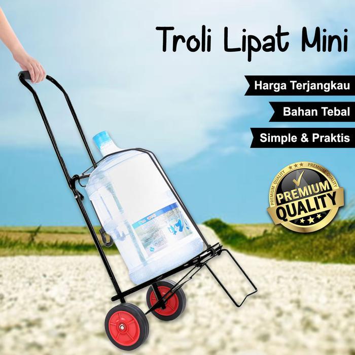 V7A1 Troli Galon Troli Lipat Besi Troli Lipat Mini Besi Serbaguna troli mini