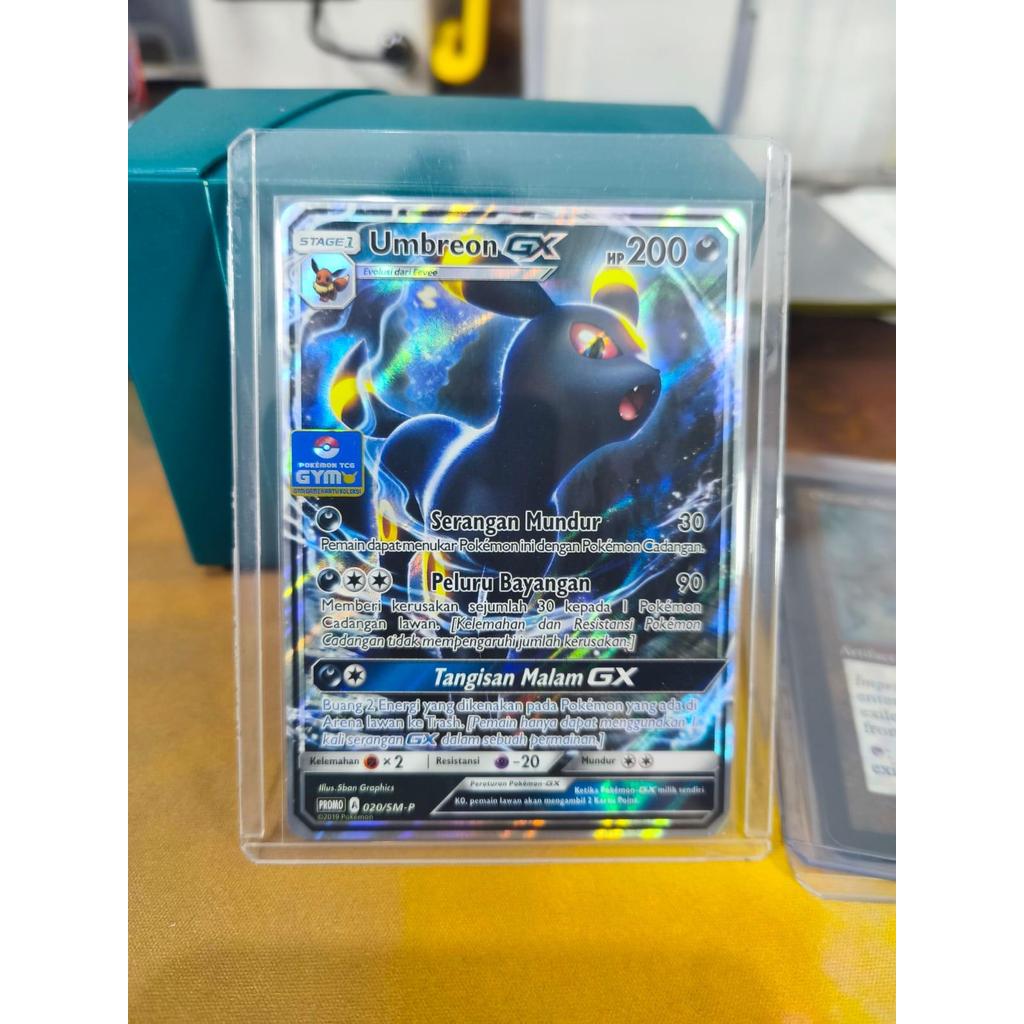Umbreon GX Promo GYM Pokemon Game Kartu Koleksi Indonesia TCG Trading Card Game