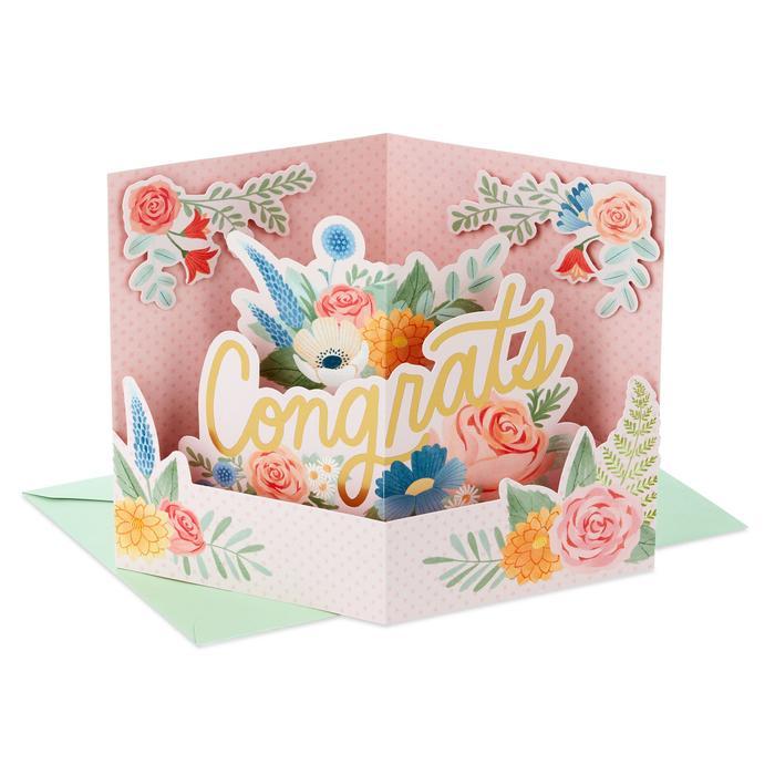 Terlaris GREETING CARD-HALLMARK- CELEBRATING YOUR LOVE- WEDDING CARD- 3D POP-UP SALE