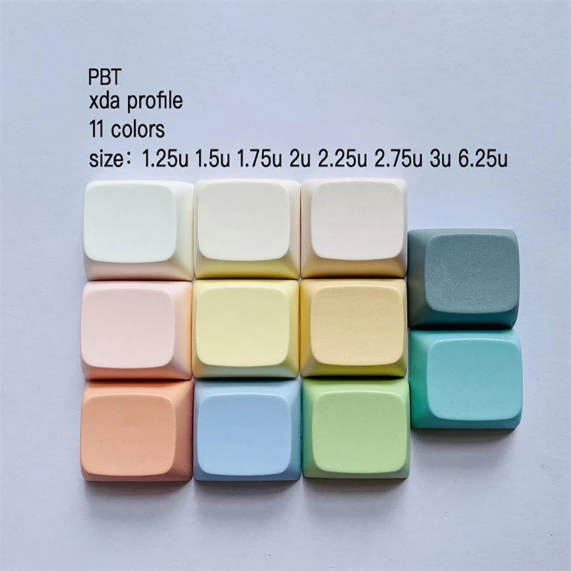 XDA Print Blank PBT Keycaps Gaming Mechanical Keyboard Diy 1U 1X 1.25U 1.5U 2U Ctrl Alt Shift