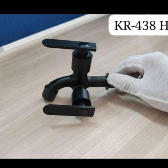 Kran 2 Cabang,Kran Shower Warna Hitam