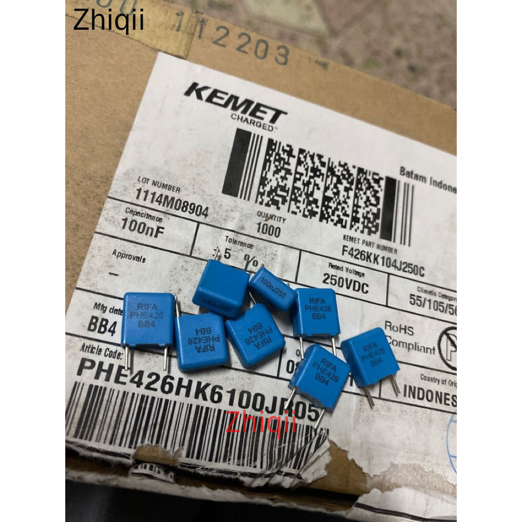 20pcs/50pcs Original new PHE426HK6100JR05 250V104/0.1UF100NF RIFA film capacitor P=7.5MM