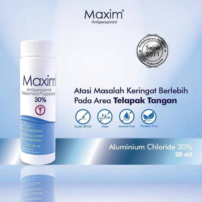 Maxim Antiperspirant 30% Atasi Keringat Berlebih Telapak Tangan & Kaki