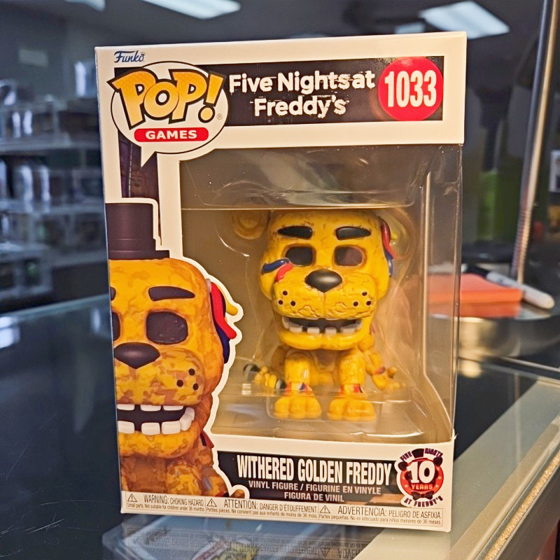Funko Pop Five Nights At Freddy's (FNAF) Withered Golden Freddy #1033 Figure Collectible Model