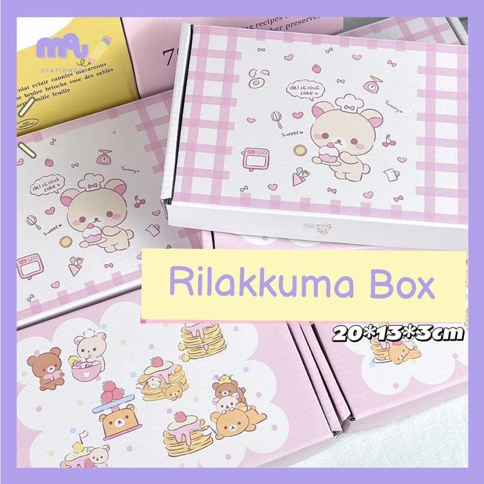 [Moumou] Bear Box Kardus Packaging [20X13X3] / Kotak Kado Aesthetic Warna Pink/ Kotak Hampers Pink/