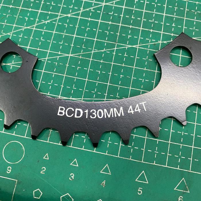 Chainring Single Speed 44T 46T 48T Exodus Bcd 130 Fixie Chain Ring Hitam Sepeda Mtb Folding Fixie 44