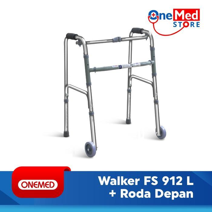 Ready Alat Bantu Jalan Walker+Roda Depan OneMed