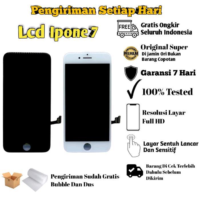 Lcd Touchscreen KOMPATIBEL FOR Ipone 7G Original FullSet / Lcd Ipone 7 Original Garansi Pabrik *
