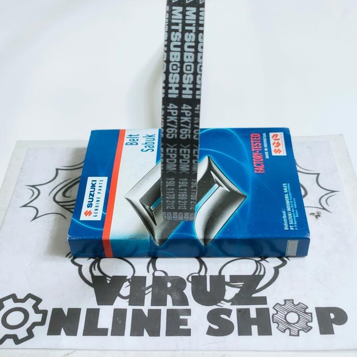FREE ONGKIR FAN VAN BELT SABUK KIPAS SUZUKI 4PK765 4PK 765 ORIGINAL SUZUKI BISA COD
