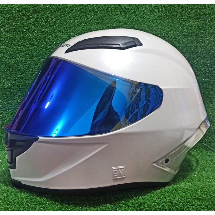 ( PROMO ) Helm Scott RX 8 PISTA / helm Full face warna polos free knee serta 1 busa pipi