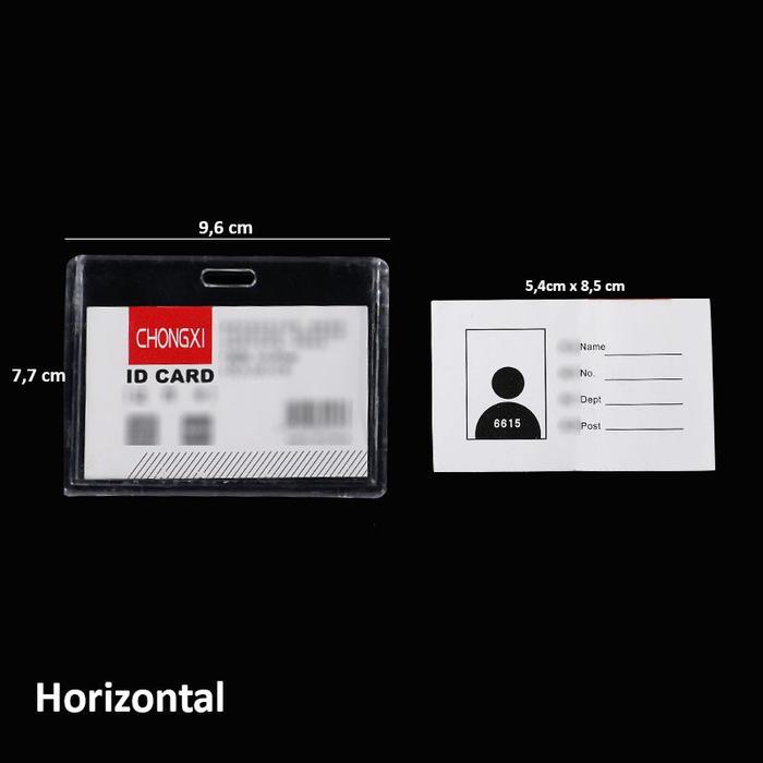 "New" SHINSDAY ID Holder Name Tag Transparan Akrilik Bening