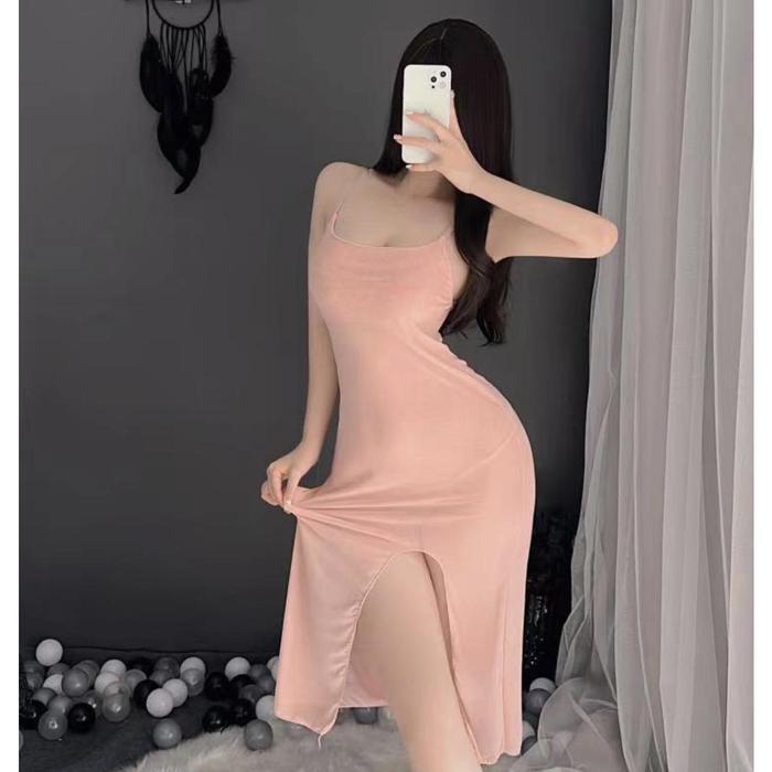 [GOODKITTY] L54 Lingerie Sexy Transparan Baju Tidur Seksi Wanita Hot Dress Belahan Samping 0054