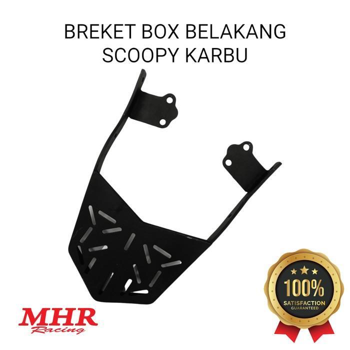 Breket Box Scoopy Karbu Mhr Racing Dudukan Bagasi Belakang Motor