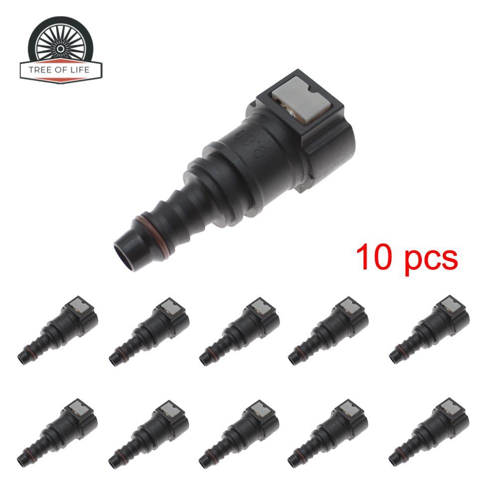 10 ID8 9.89 AUTO CAR FUEL LINE HOSE COUPLER QUICK RELEASE CONNECT CONNECTOR FUEL LINE RUBBER HOSE
