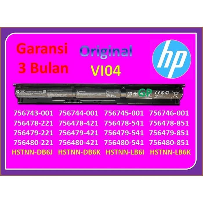 DriveTech Baterai HP 14-V201TX 14-V202TX 14-V203TX 14-V204TX 14-VxxxTX VI04
