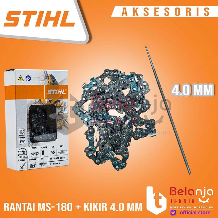 STIHL RANTAI MATA GERGAJI POTONG MS-180 16 INCH STIHL RANTAI POTONG MESIN GERGAJI CHAINSAW MS 180