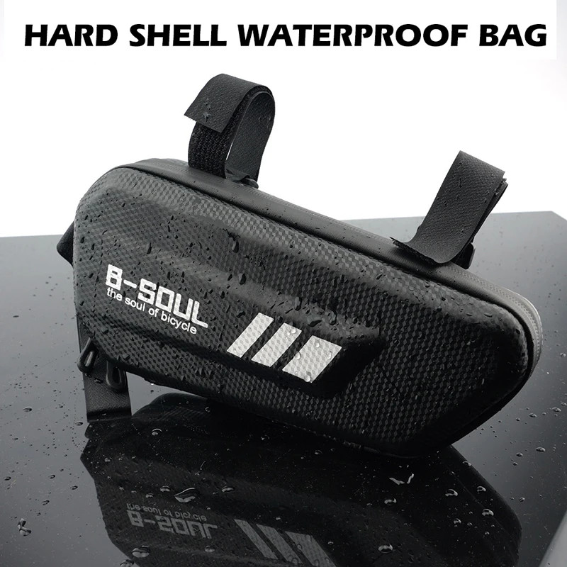 Tas Samping Sepeda Motor Anti Air, Tas Frame MTB, Tas Top Tube Depan untuk Aksesori Motor dan Sepeda