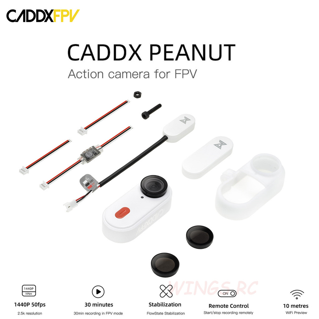 CADDX PEANUT Action Camera Small FPV Action Camera for RC FPV Racing